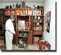 Brahman at altar