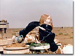 UNSCOM inspecting an Iraqi chemical weapons facility.