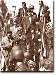 James Meredith being escorted to class