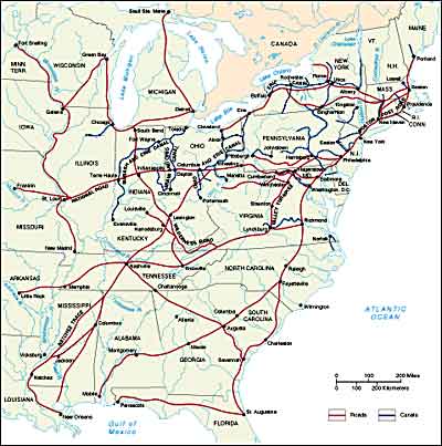 Canals and Roads 1820-1850